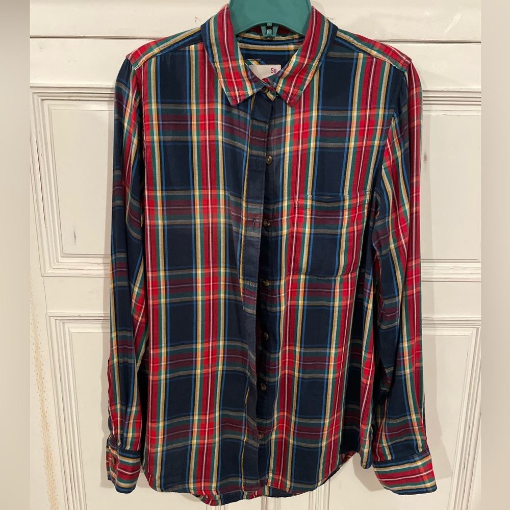 Sonoma Goods Flannel Favorite Shirt (Size M) (Multicolor)